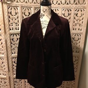 Maroon Velvet Vintage Jacket from Gap